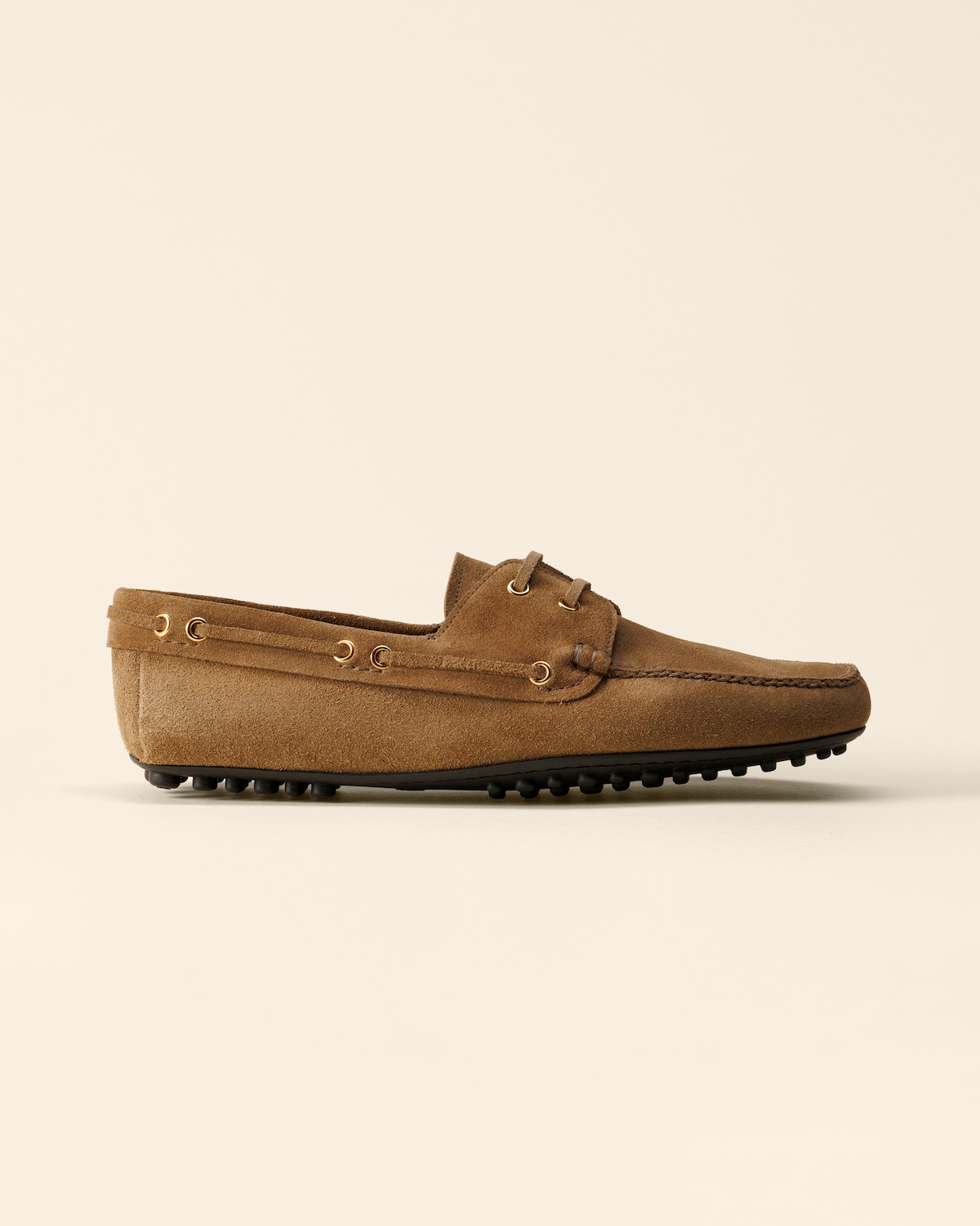 Suede Lace-Up Driving Shoes