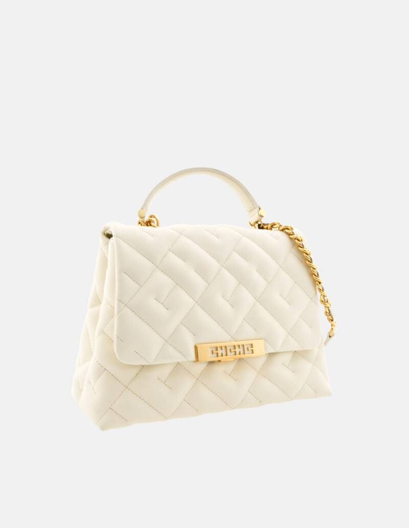 cream shoulder bag