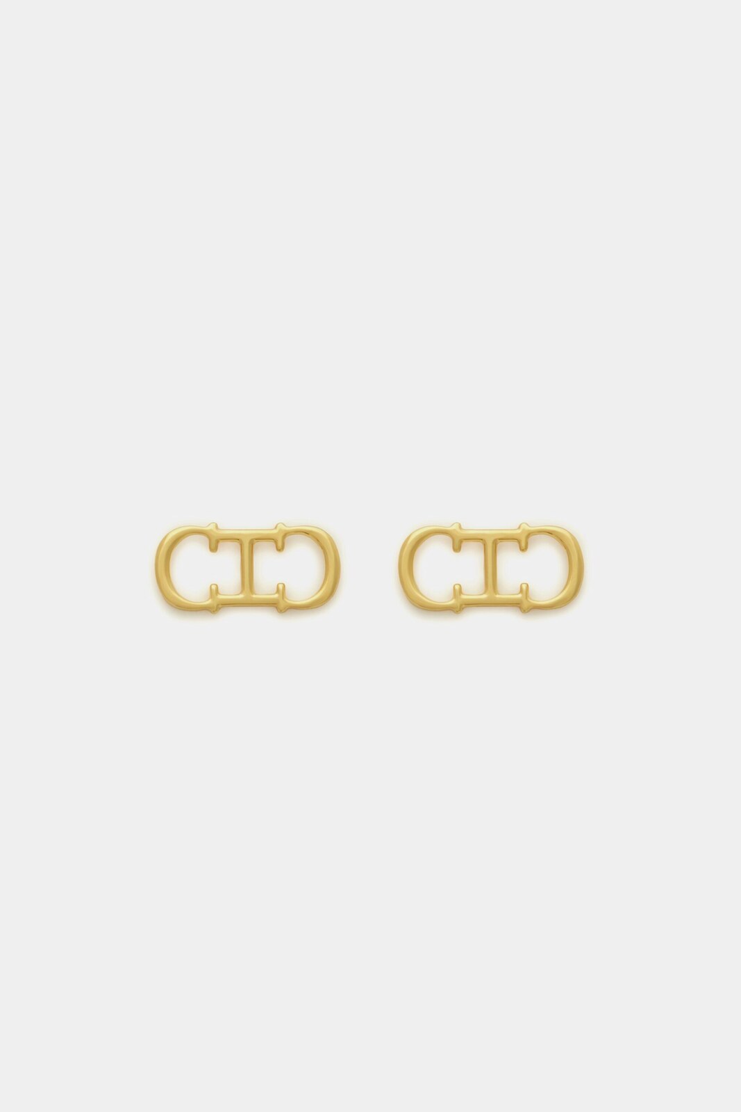 double initials earrings
