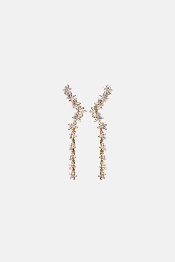 gold crystal necklace