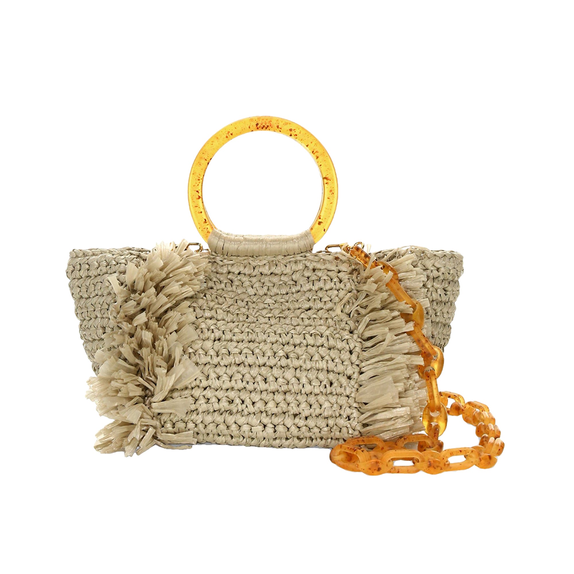 Corallina Raffia Tote