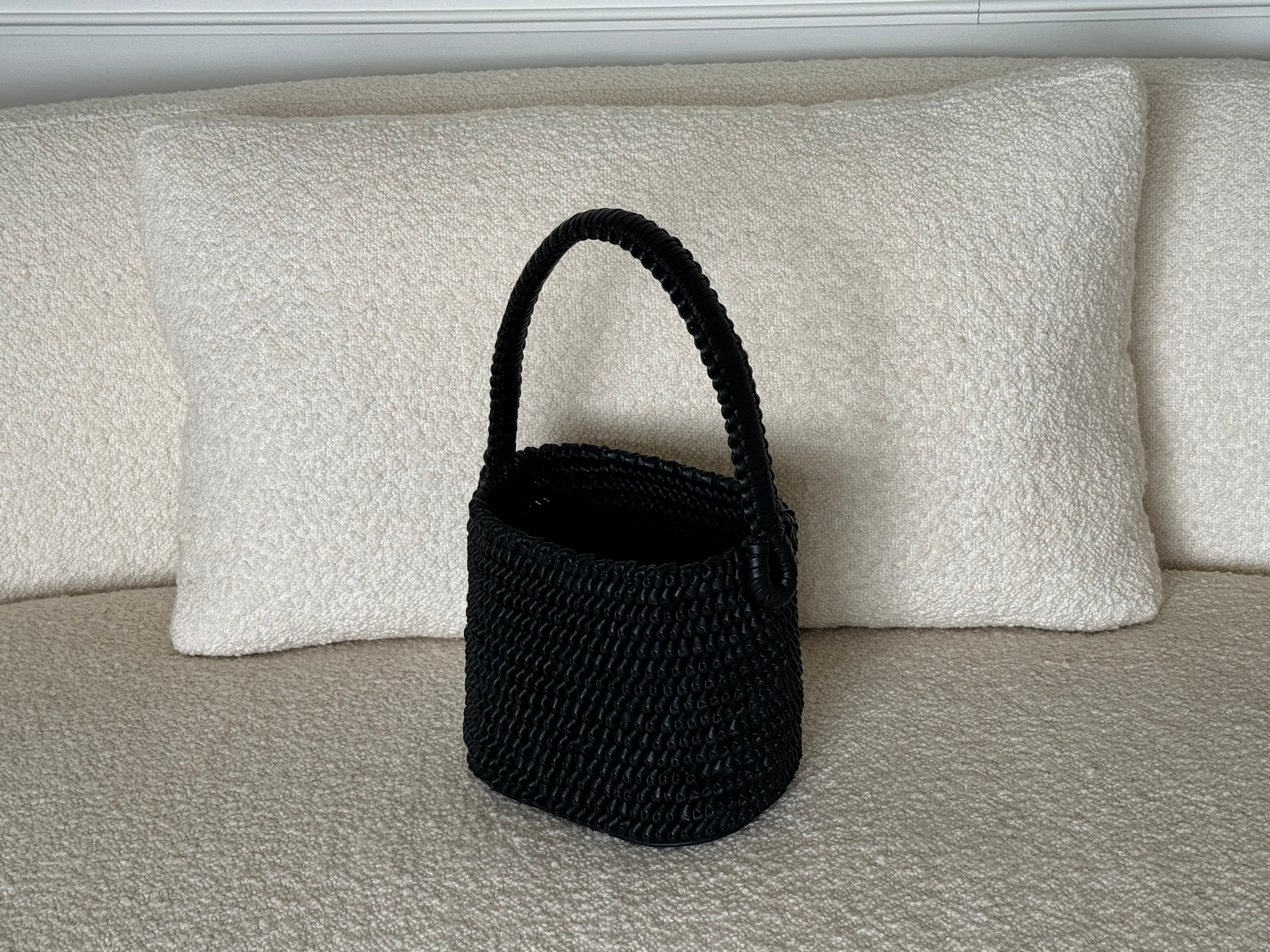 styled braided basket