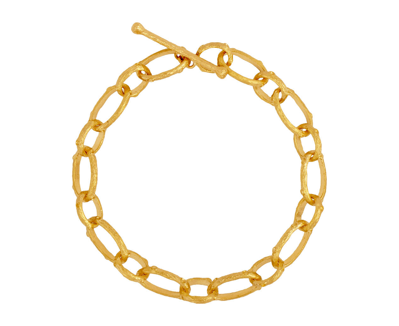Oval Branch Link Bracelet