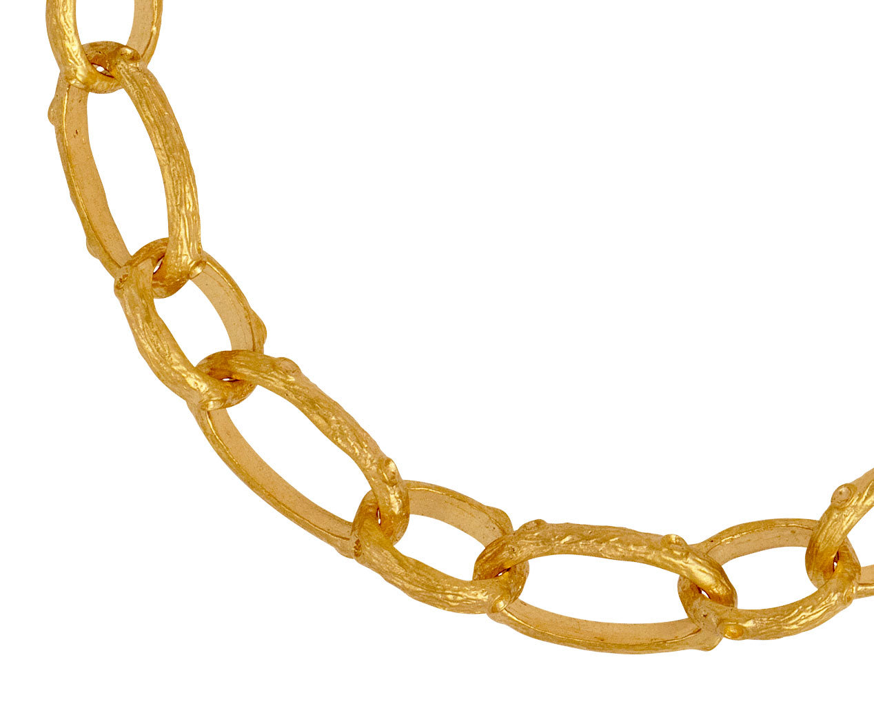 Oval Branch Link Bracelet, side angle