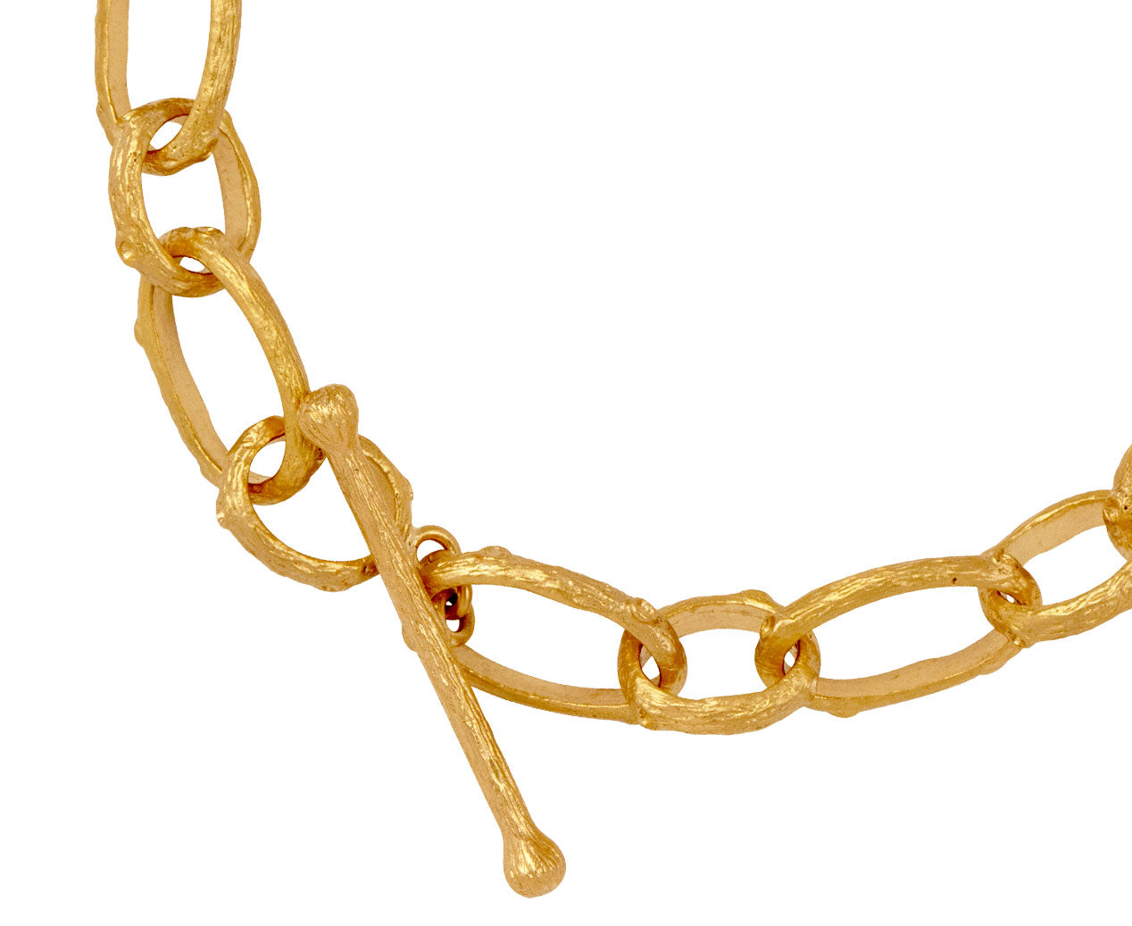 Oval Branch Link Bracelet, detail view
