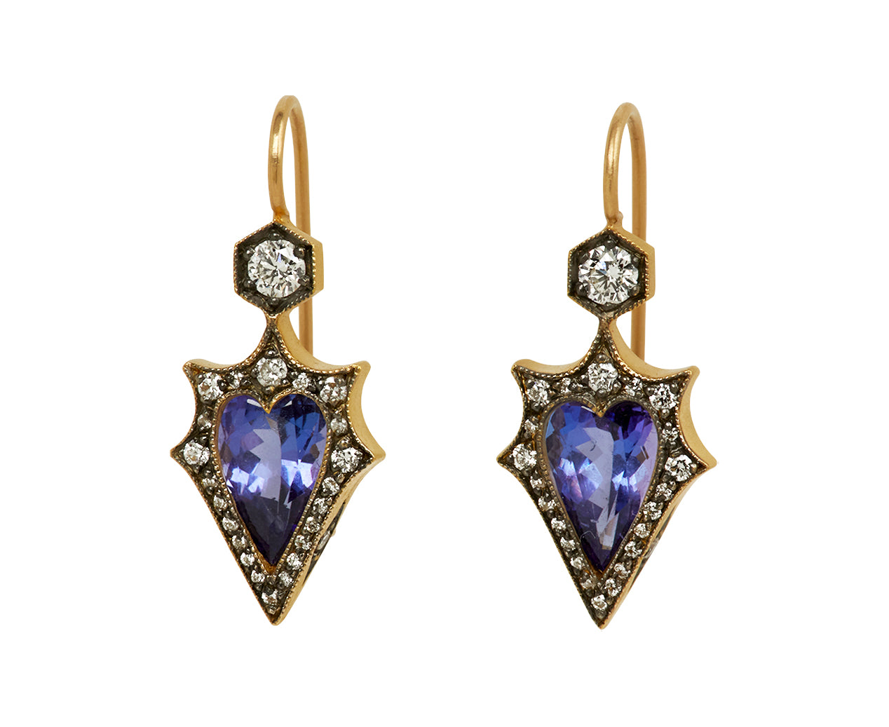Tanzanite Mermaid Earrings