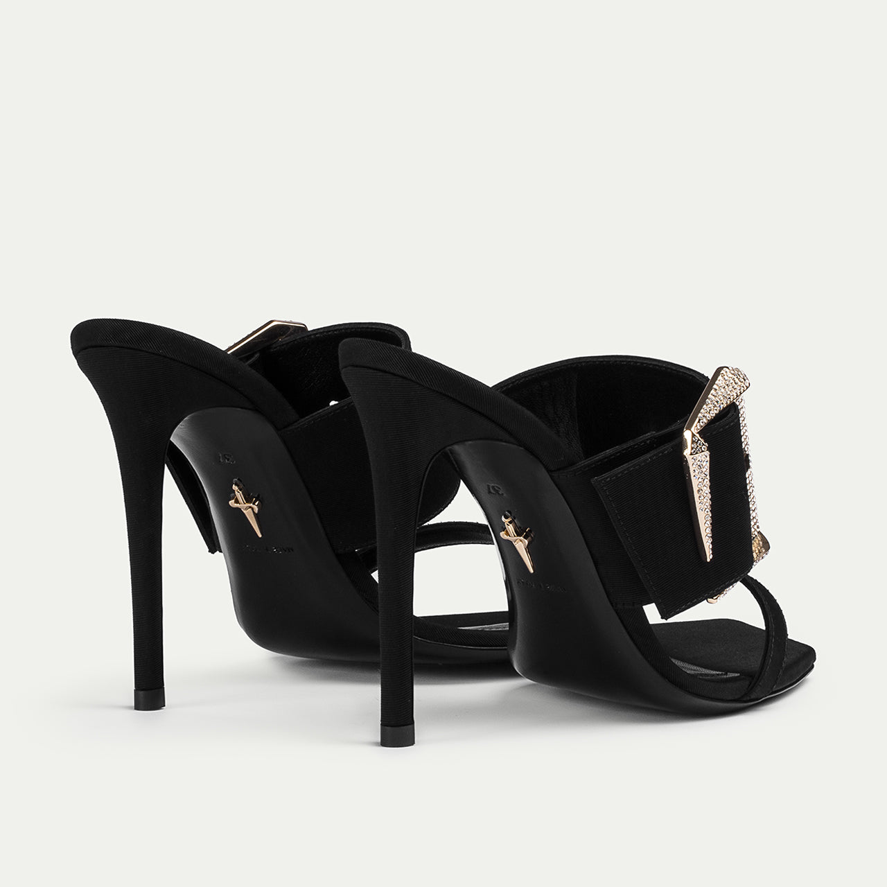 White moiré Grace sandal
