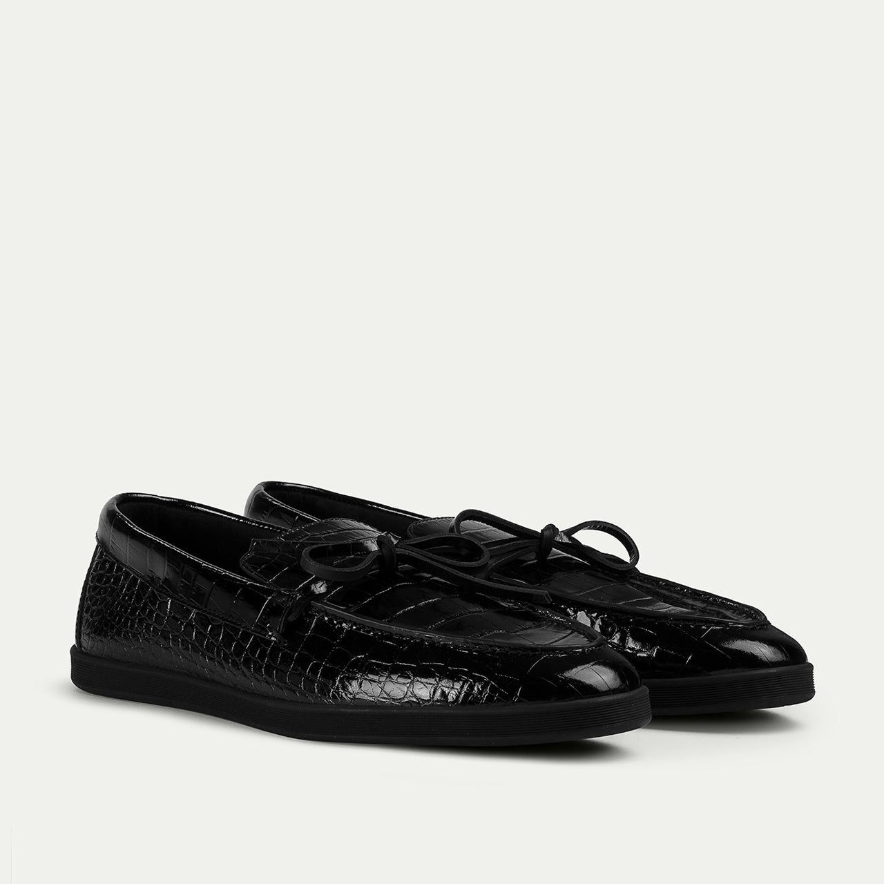 Bay slip-on in blue calfskin