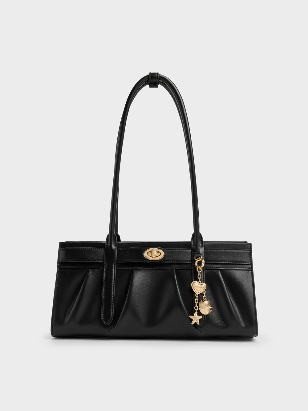 Isolde Belted Ruched Shoulder Bag