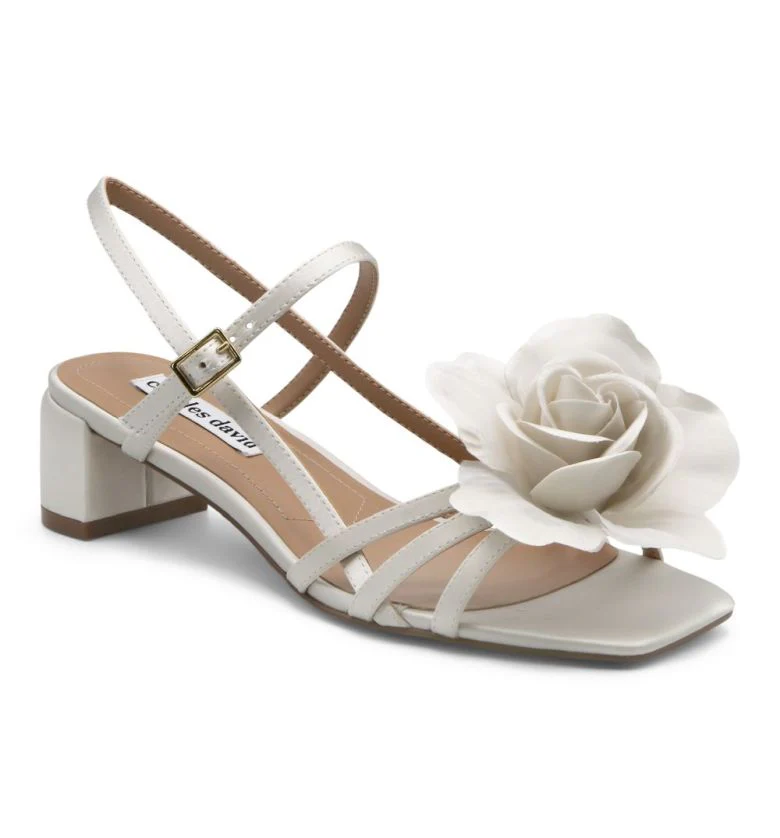 Deb Low Heel Floral Sandal
