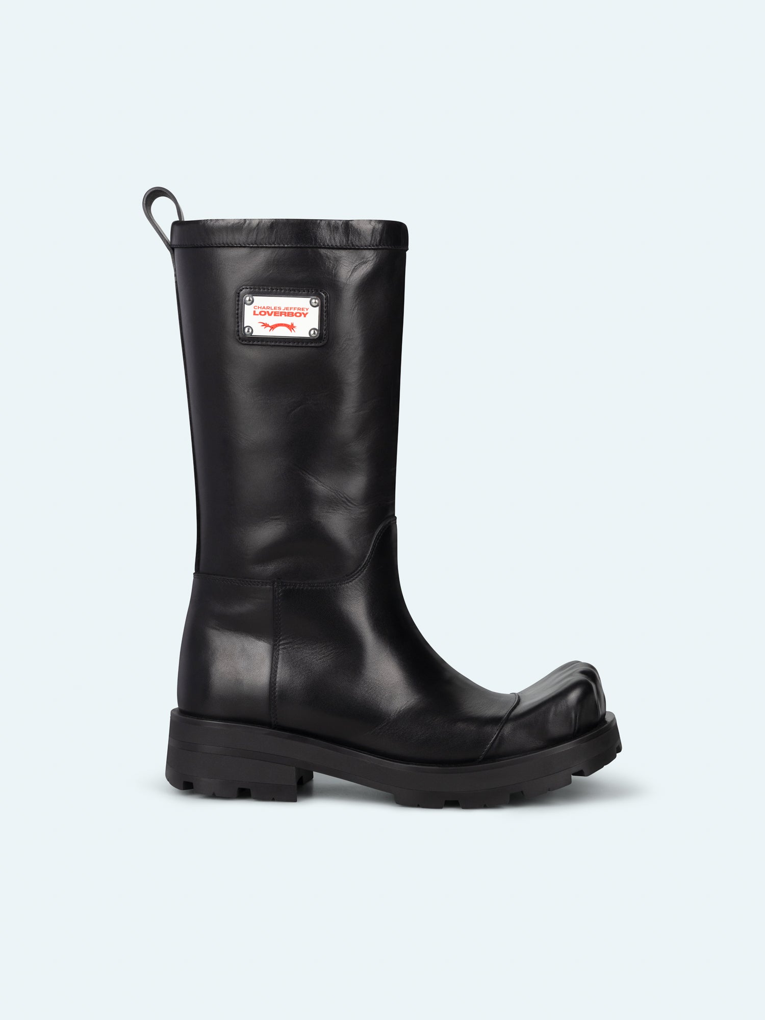 BOOT MOGGIES in BLACK — detail or worn angle