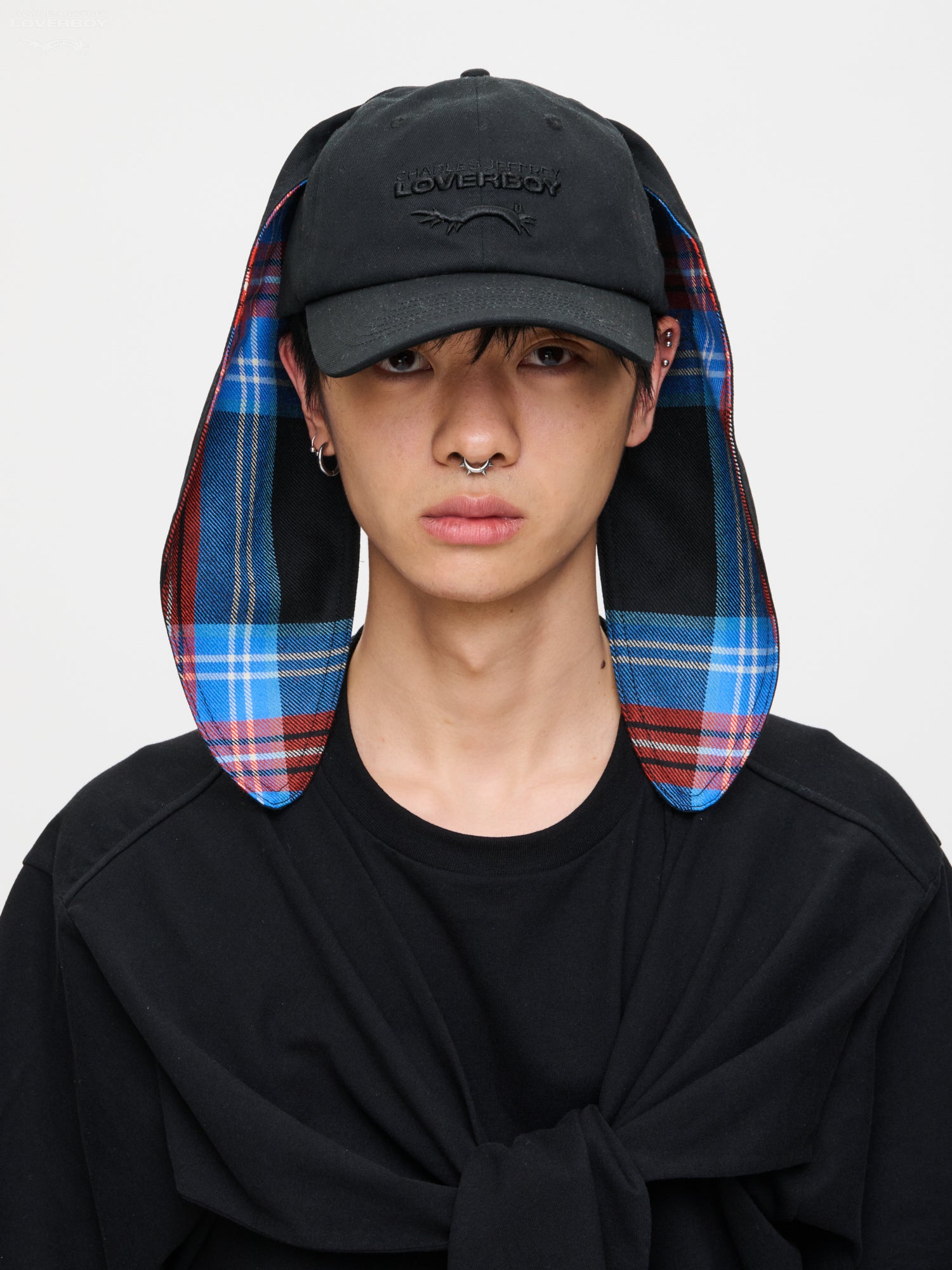 BUNNY CAP in BLACK TARTAN — alternate official view