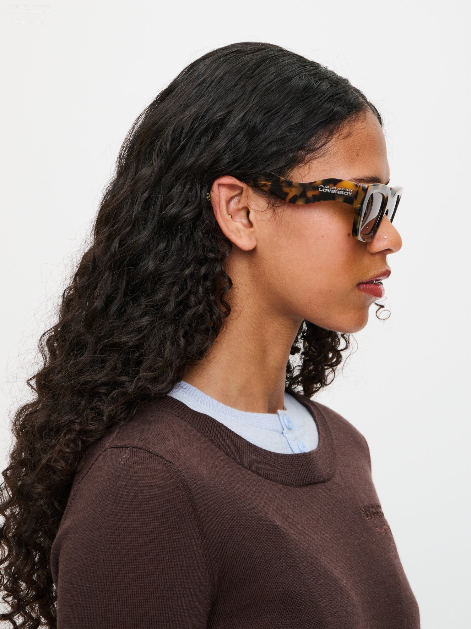 TOPSY TURVY SUNGLASSES in BROWN TORTOISE SHELL — alternate official view