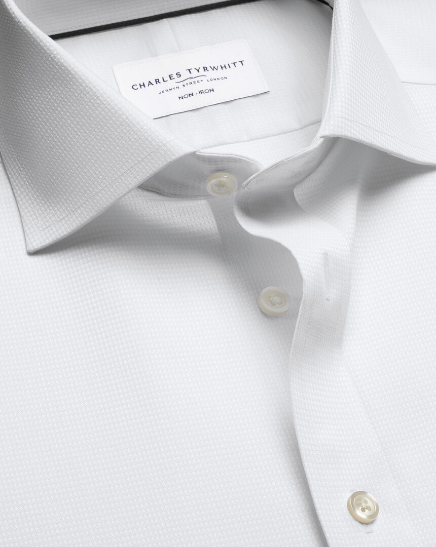 Non-Iron Stretch Greenwich Weave Shirt