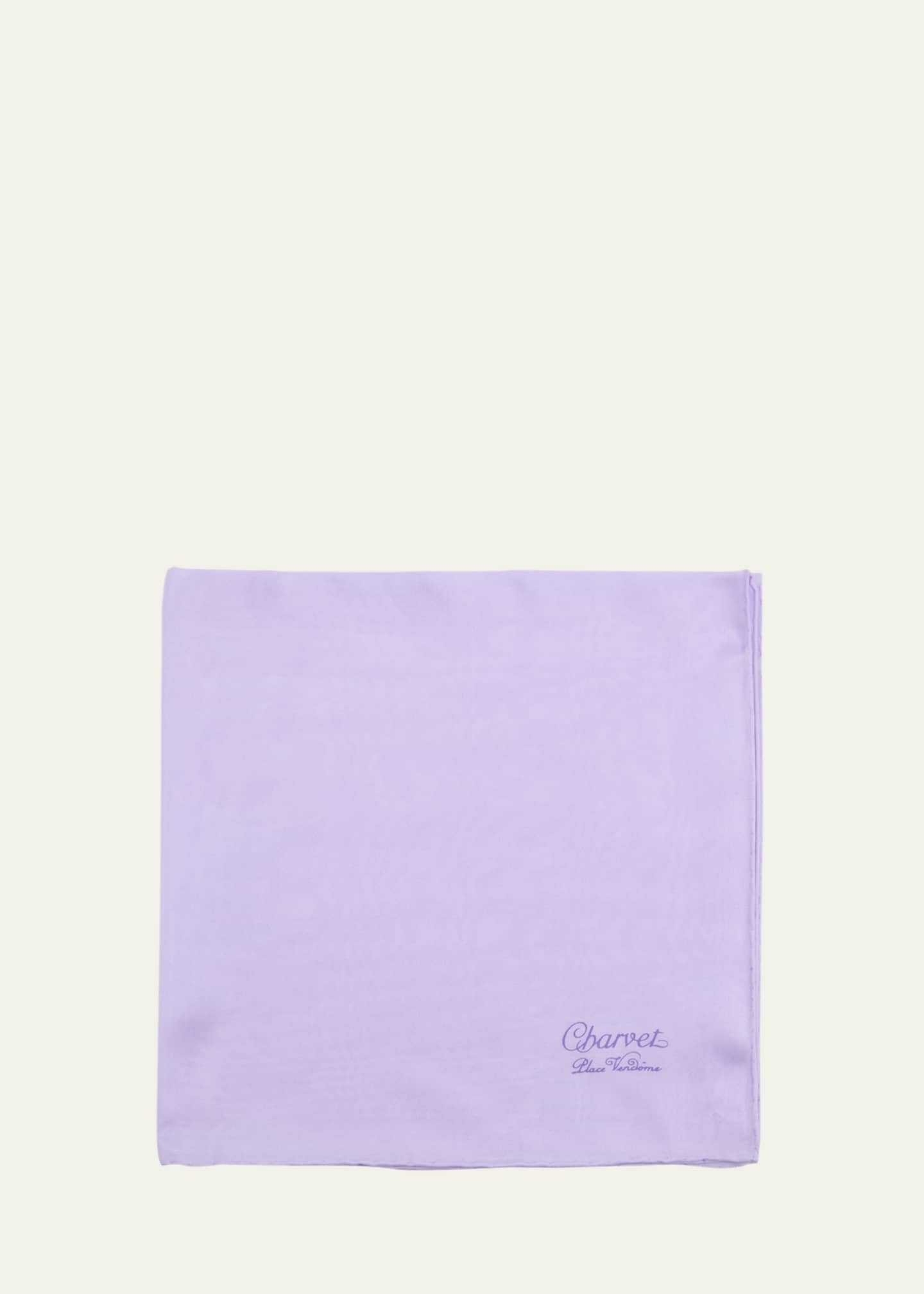 lavender silk pocket square