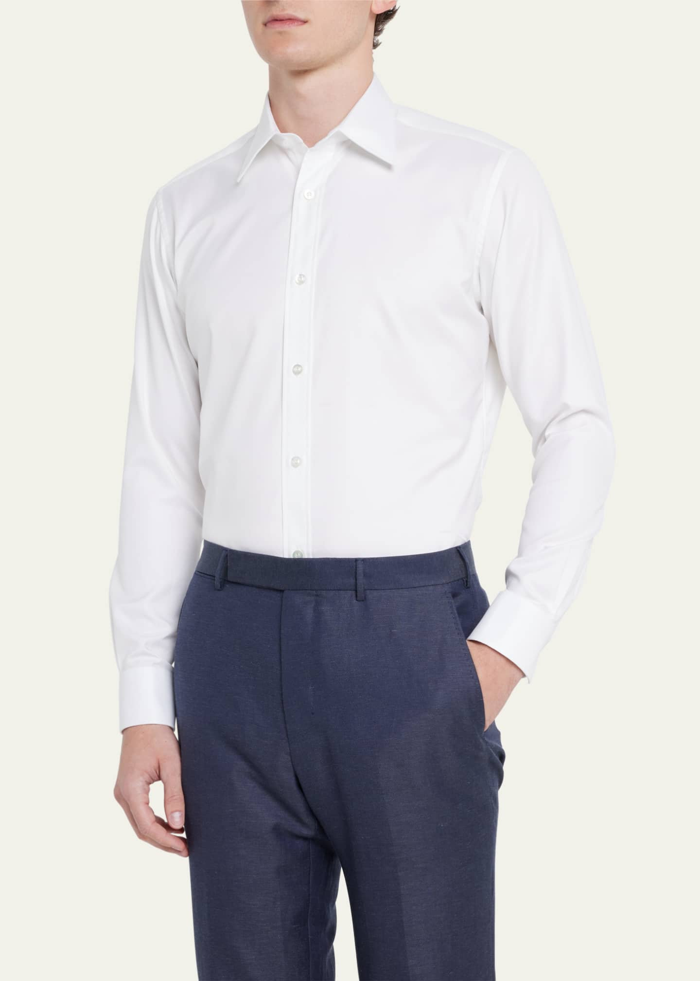 shirt worn with tie