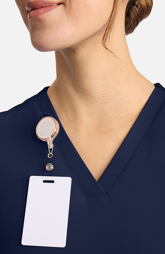 Women's 2-Pocket V-Neck Scrub Top — official angle 6