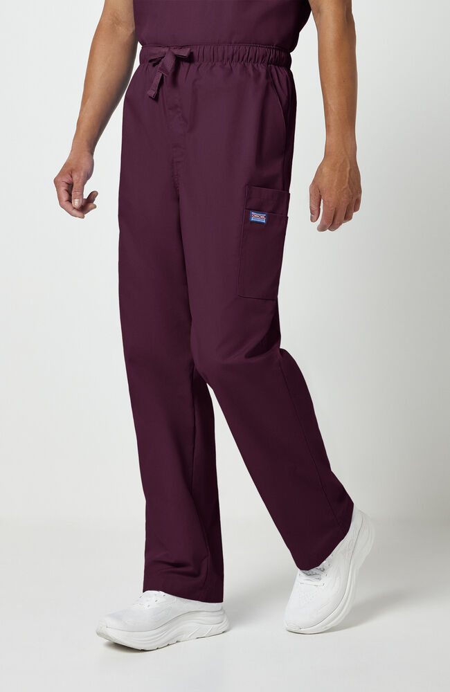 Men's Drawstring Cargo Scrub Pant — official angle 4