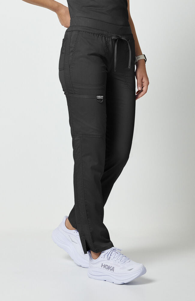 Women's Tapered Leg Drawstring Scrub Pant — official angle 3