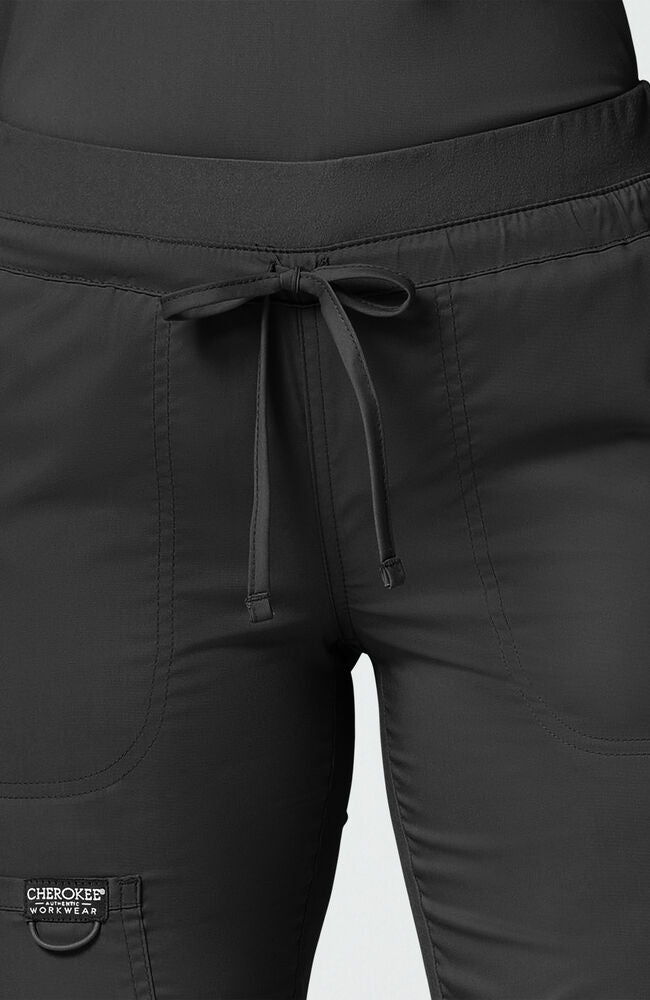 Women's Tapered Leg Drawstring Scrub Pant — official angle 6