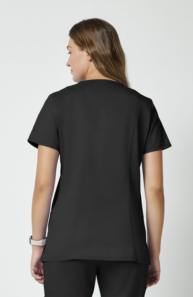 Women's 3-Pocket V-Neck Stretch Scrub Top — official angle 5