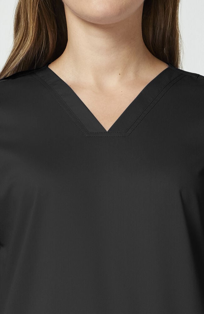Women's 3-Pocket V-Neck Stretch Scrub Top — official angle 6