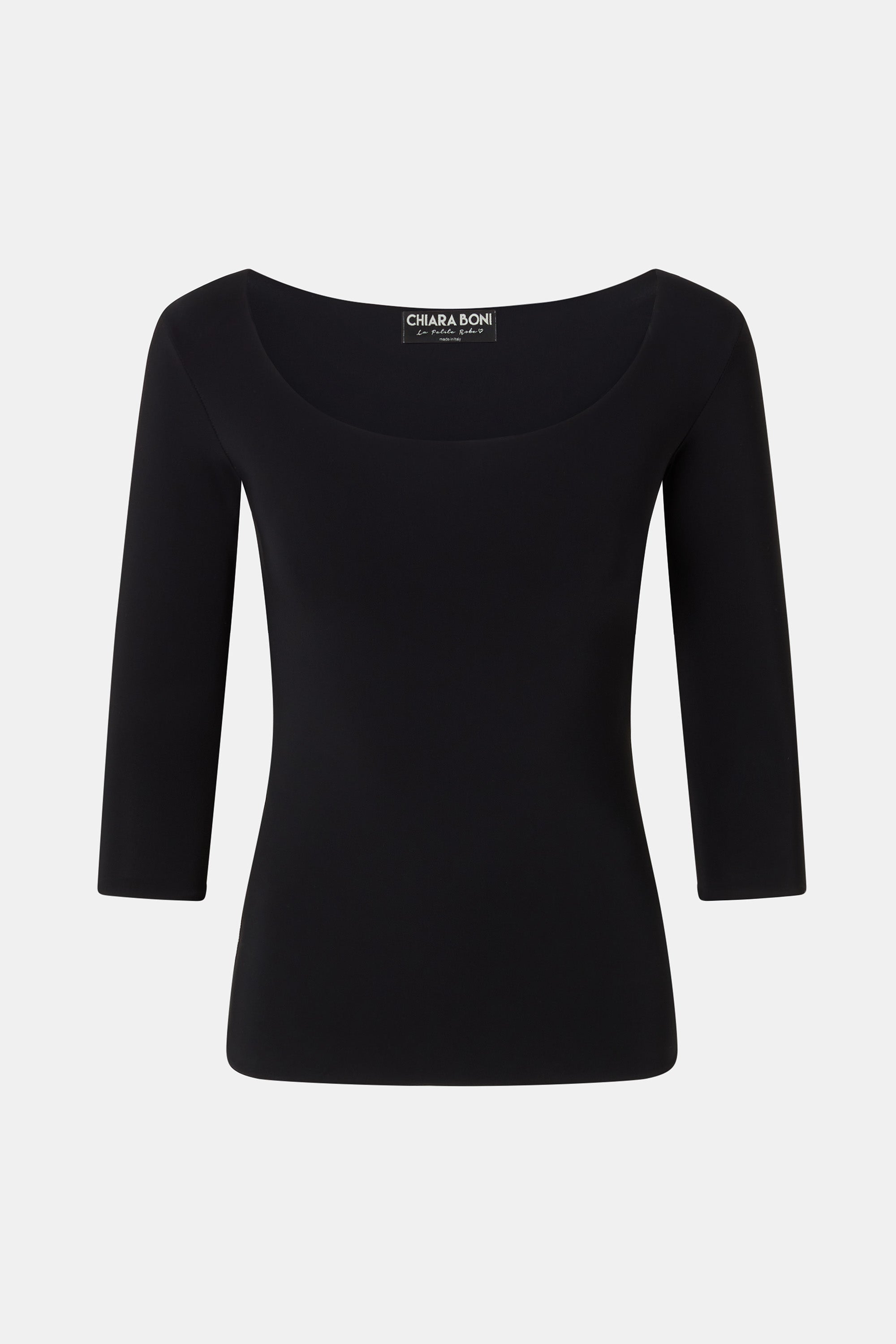 low scoop neckline