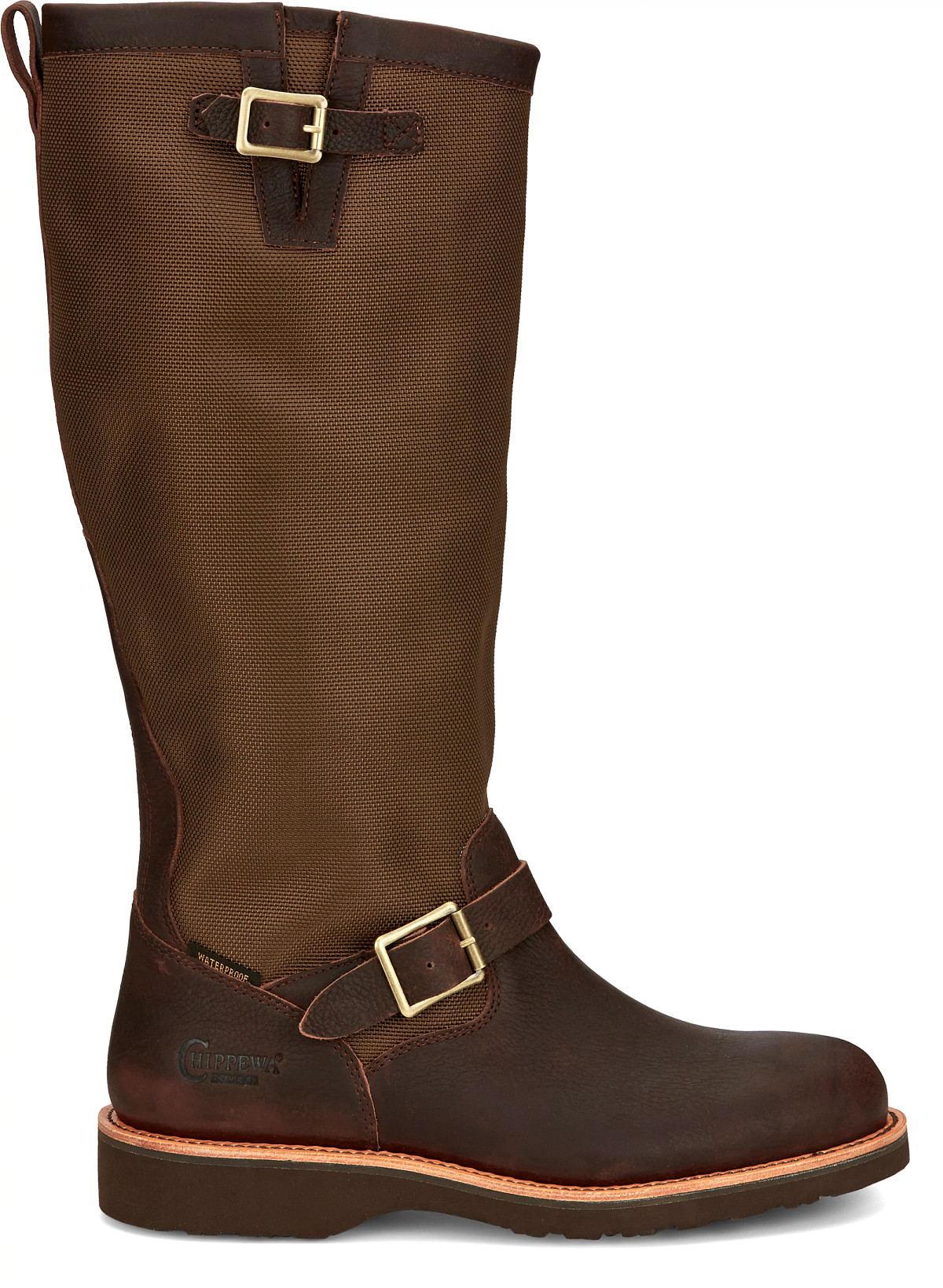 Side view with buckle straps