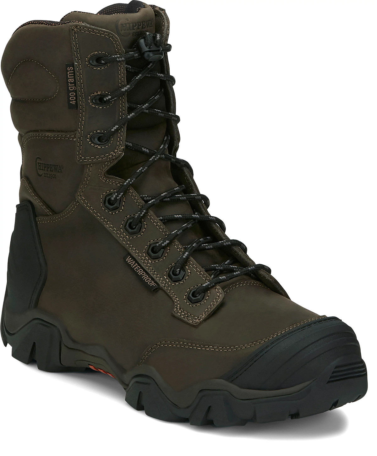 Angled hiking boot view