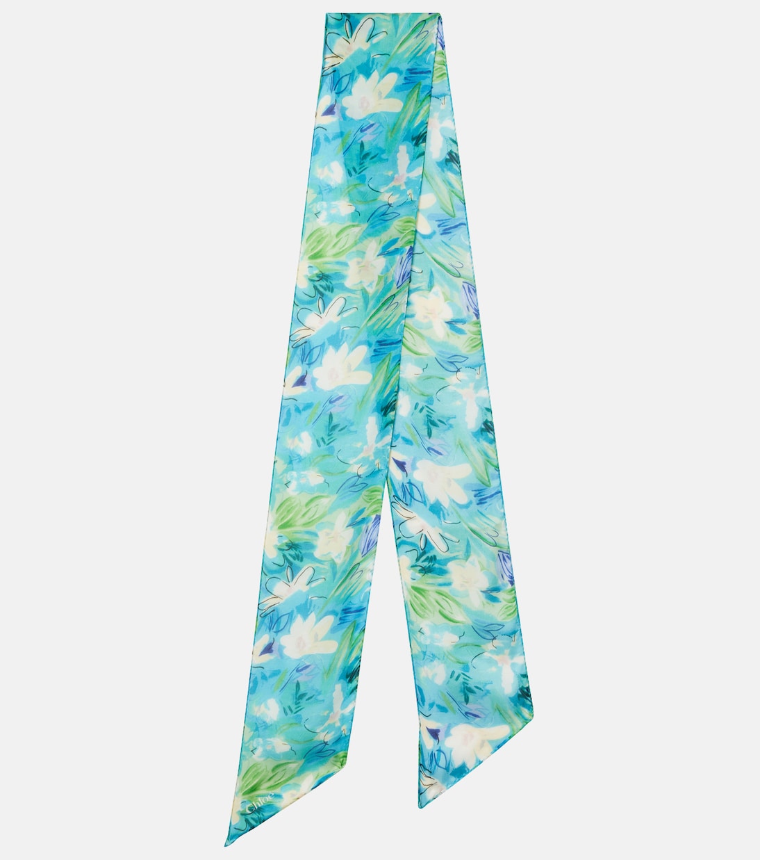 Floral Silk Scarf