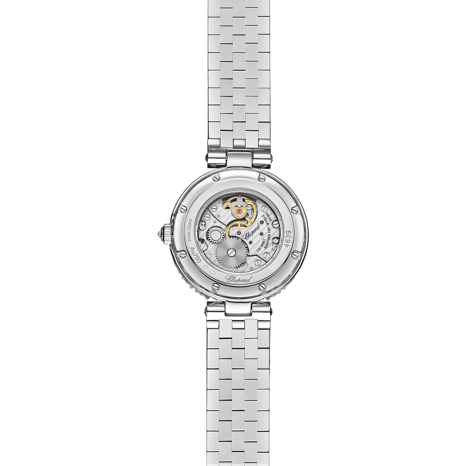 Side view of the diamond-set case