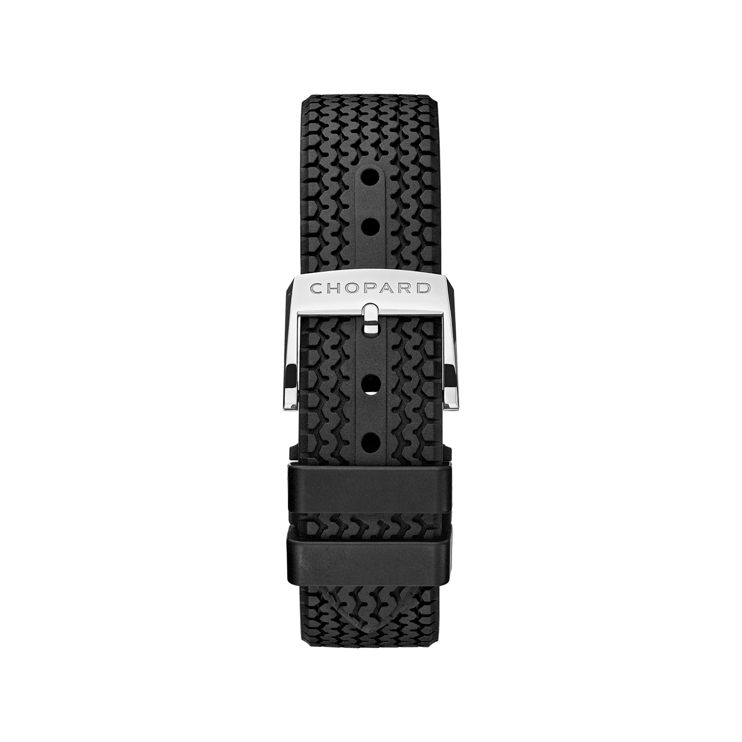 Closed clasp and strap detail