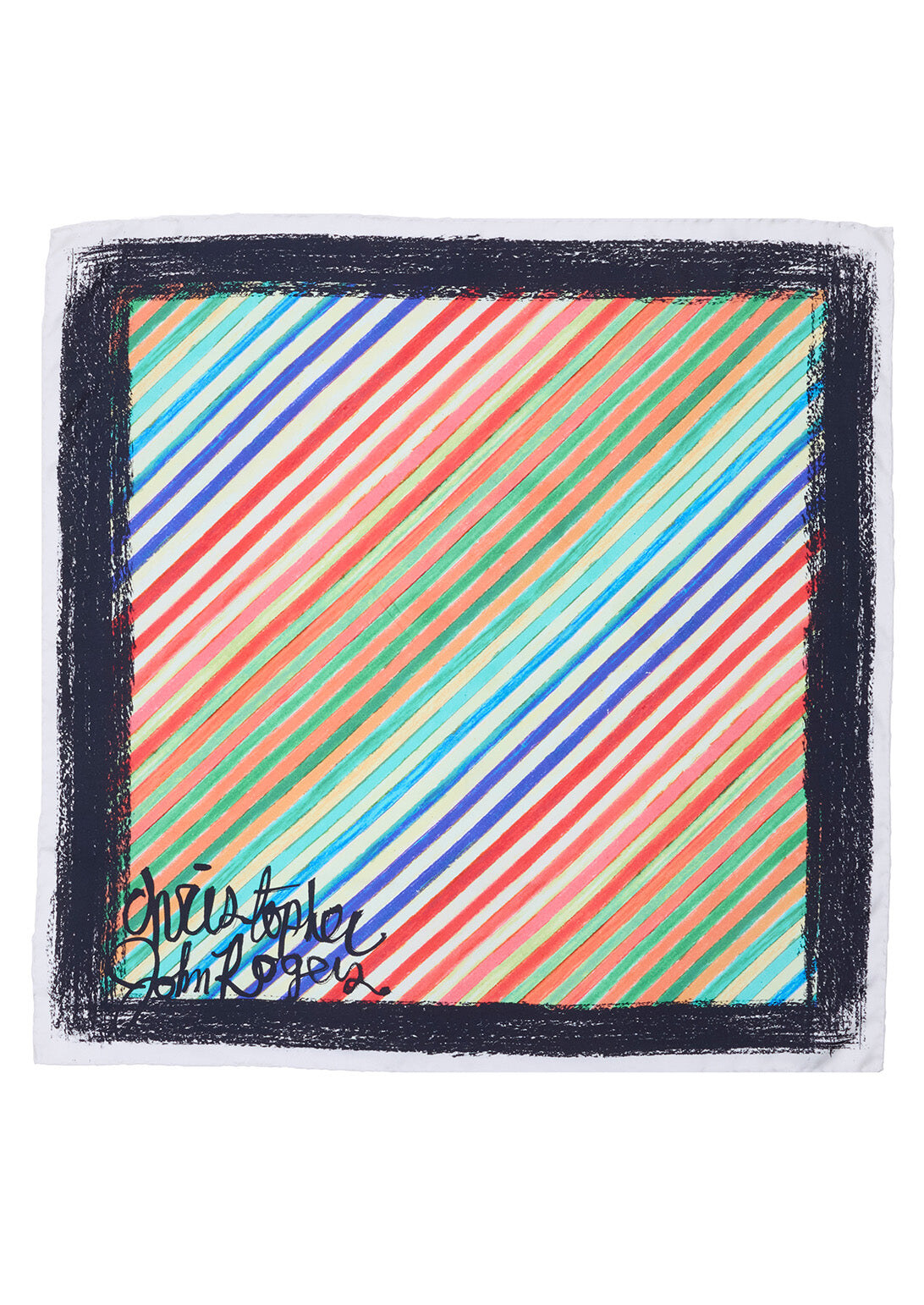 Flat scarf ghost view