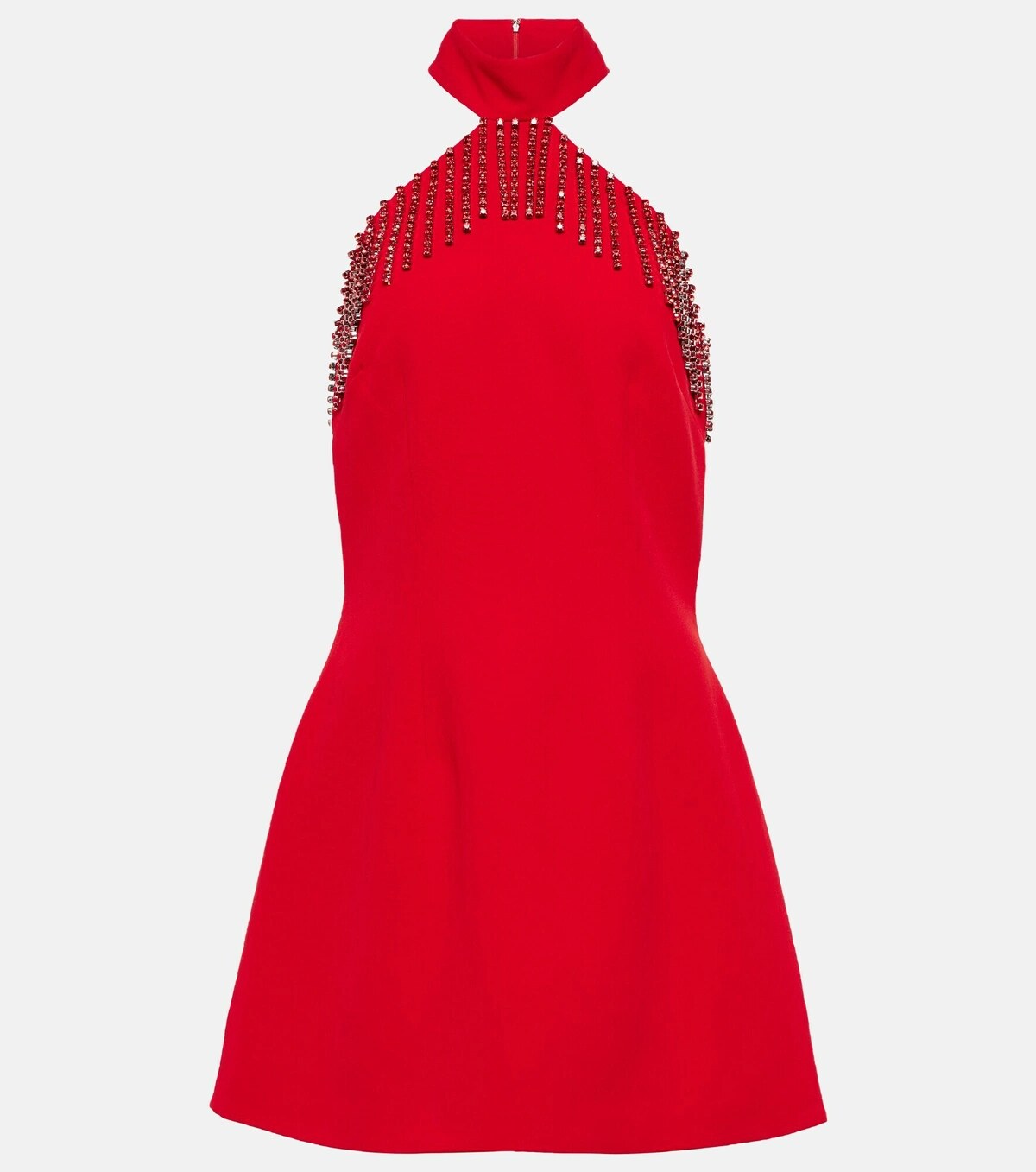 Crystal-Embellished Mini Dress