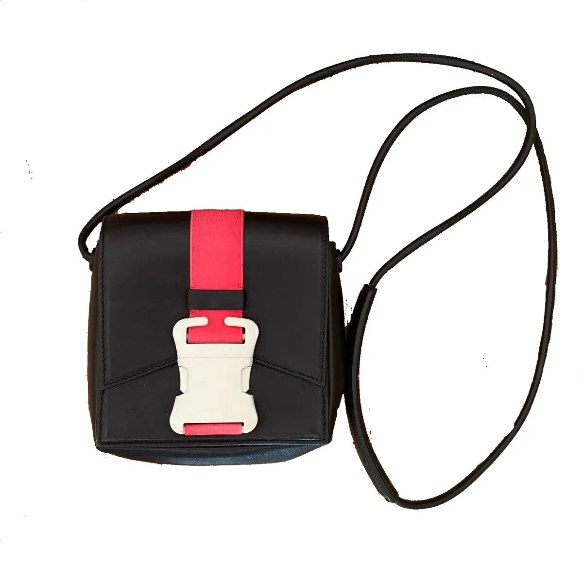 Black leather version with strap