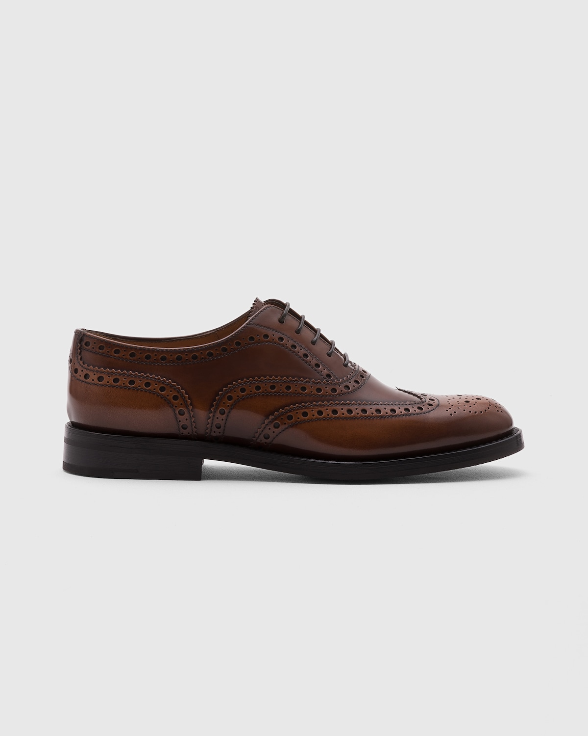 Burwood Wg Polished Fumè Oxford Brogue