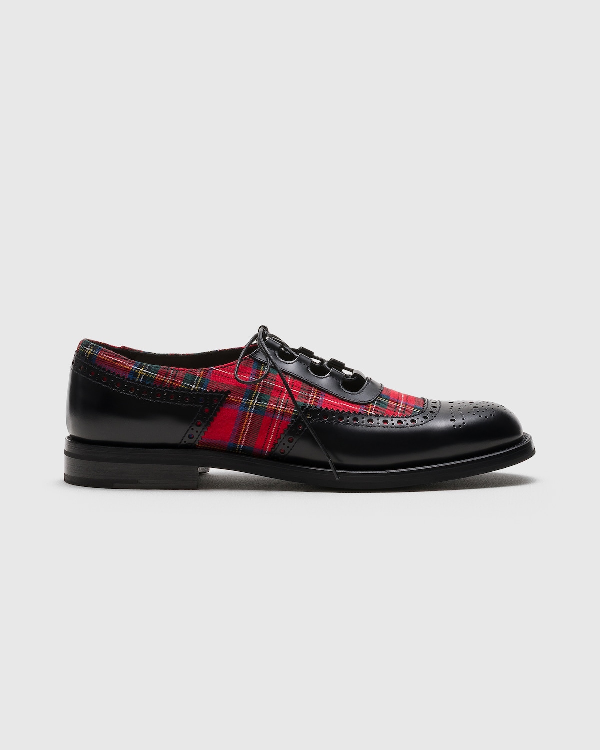 Ghillie Polished Fumè Leather and Wool Ghillies