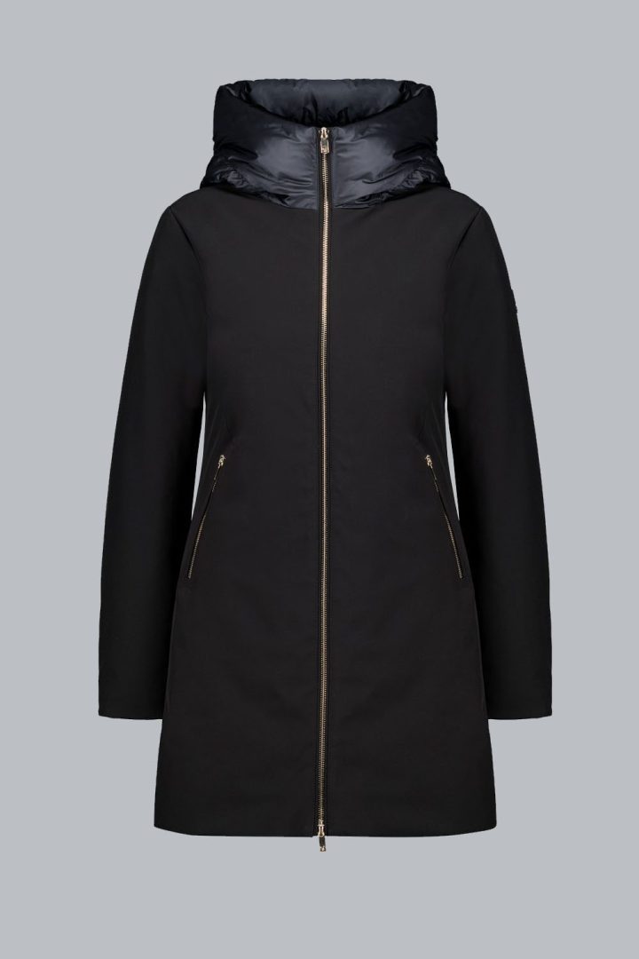 Mire 2.2 Long Softshell Down Jacket, alternate product angle