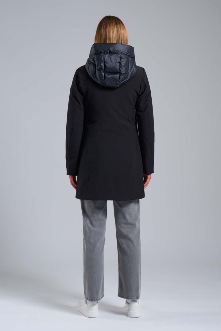 Mire 2.2 Long Softshell Down Jacket, alternate product angle