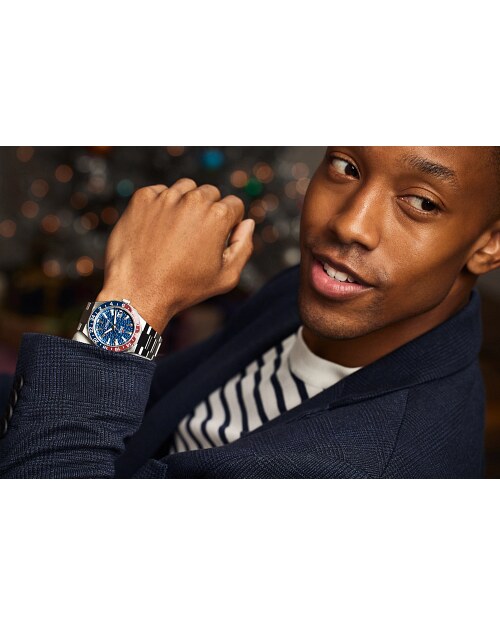 blue dial lifestyle view