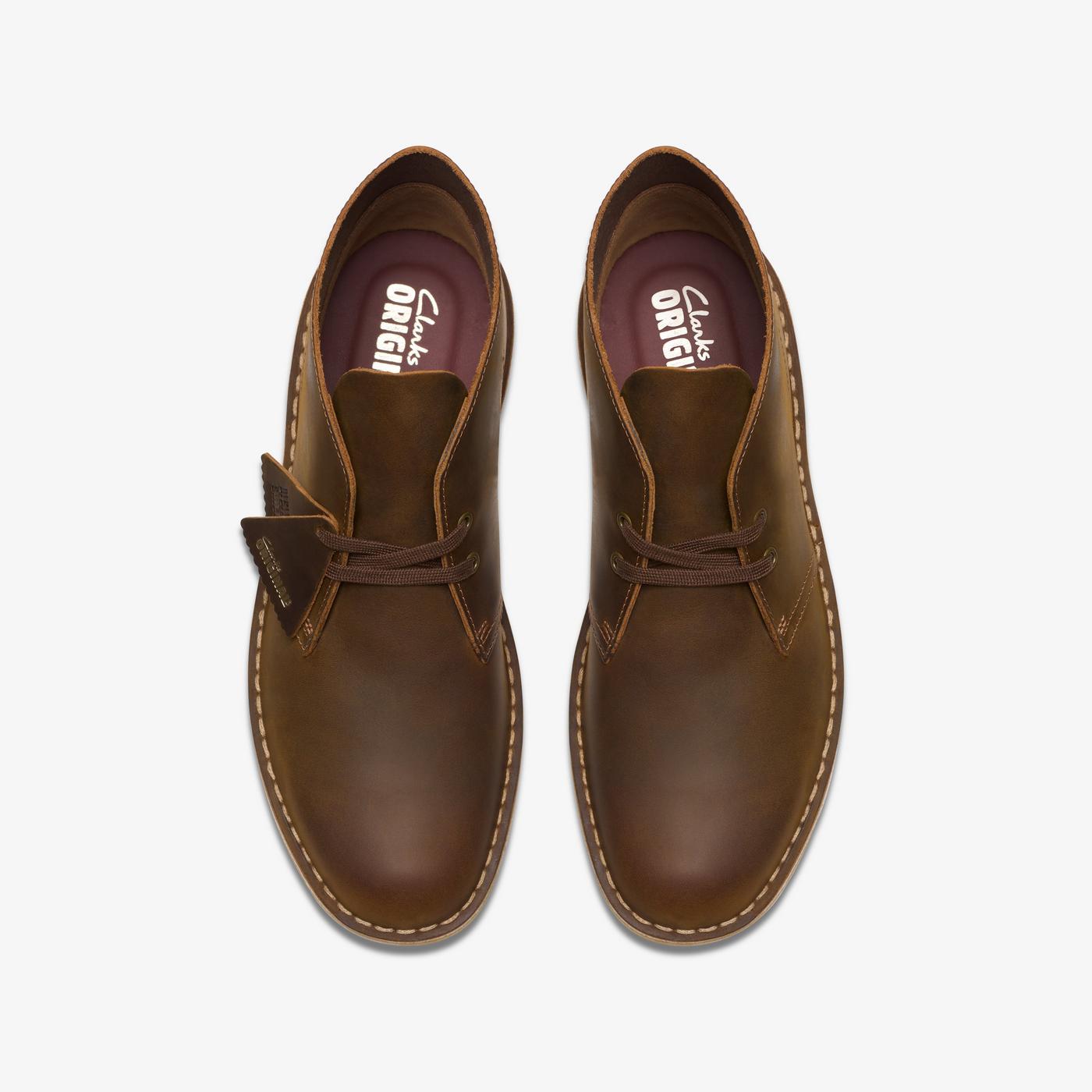 Top view of the leather lace-up upper
