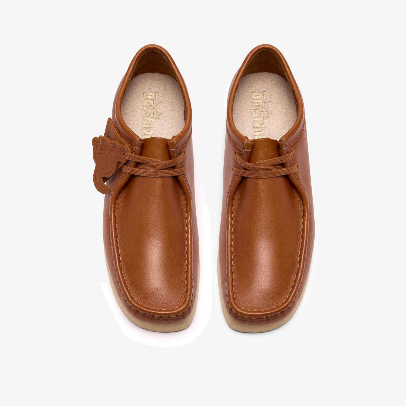 Top view of the hand-stitched moccasin shape