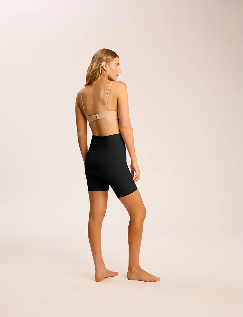 Classic Control Short — back view in black