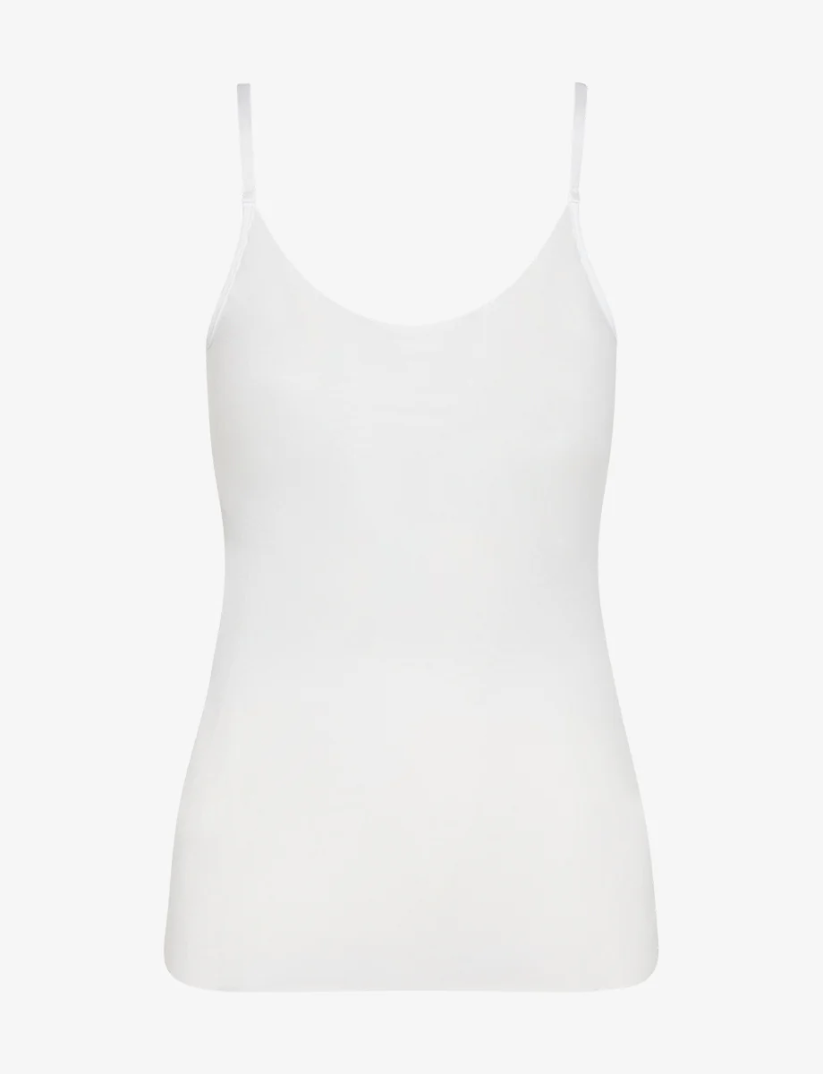 Whisper Weight Cami — alternate studio view in white