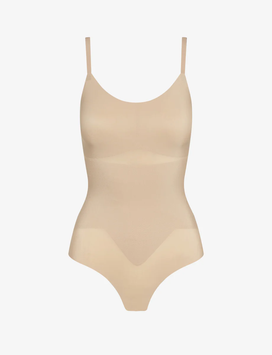Zone Smoothing Bodysuit — alternate studio view in true nude