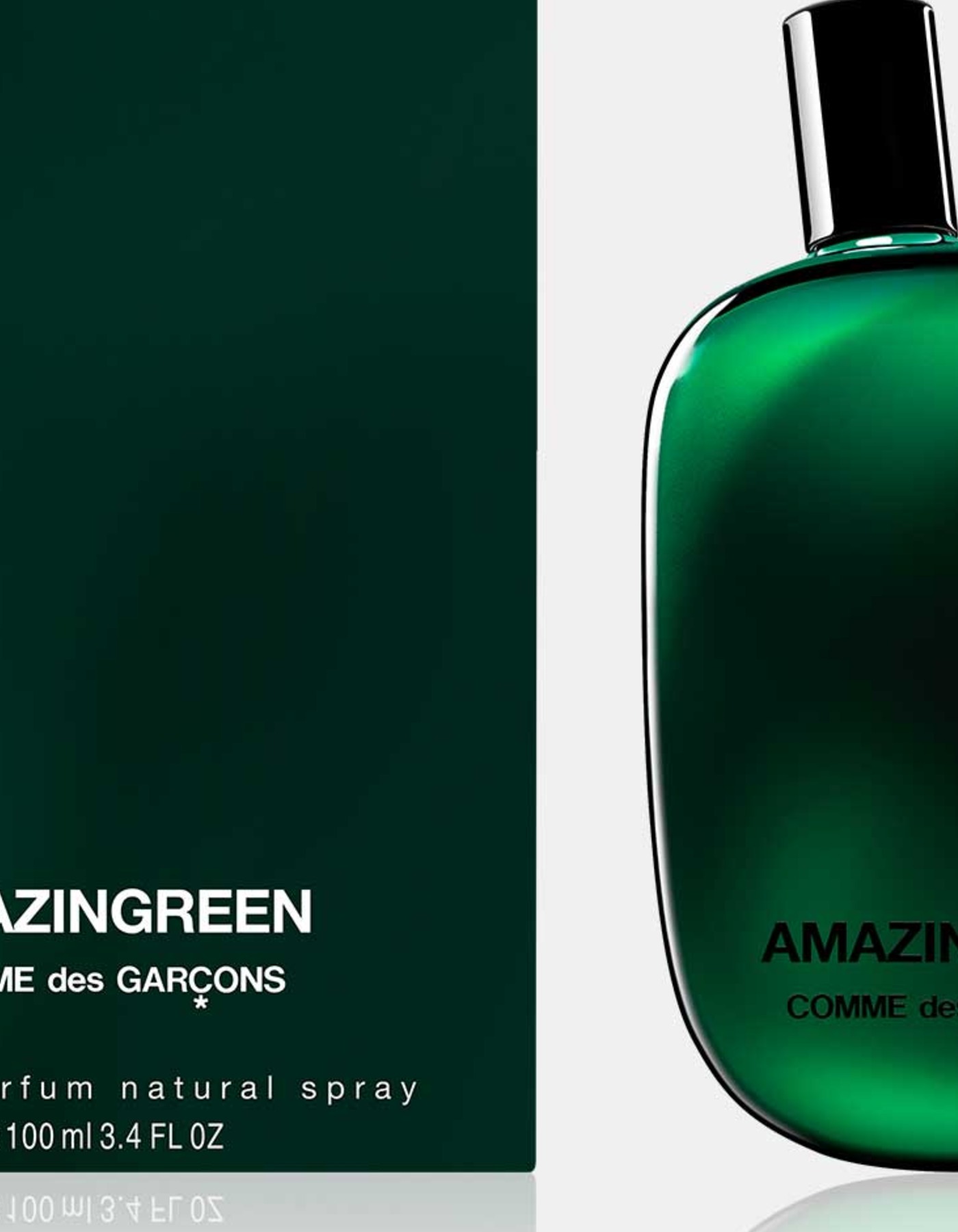 close crop of the outer packaging typography