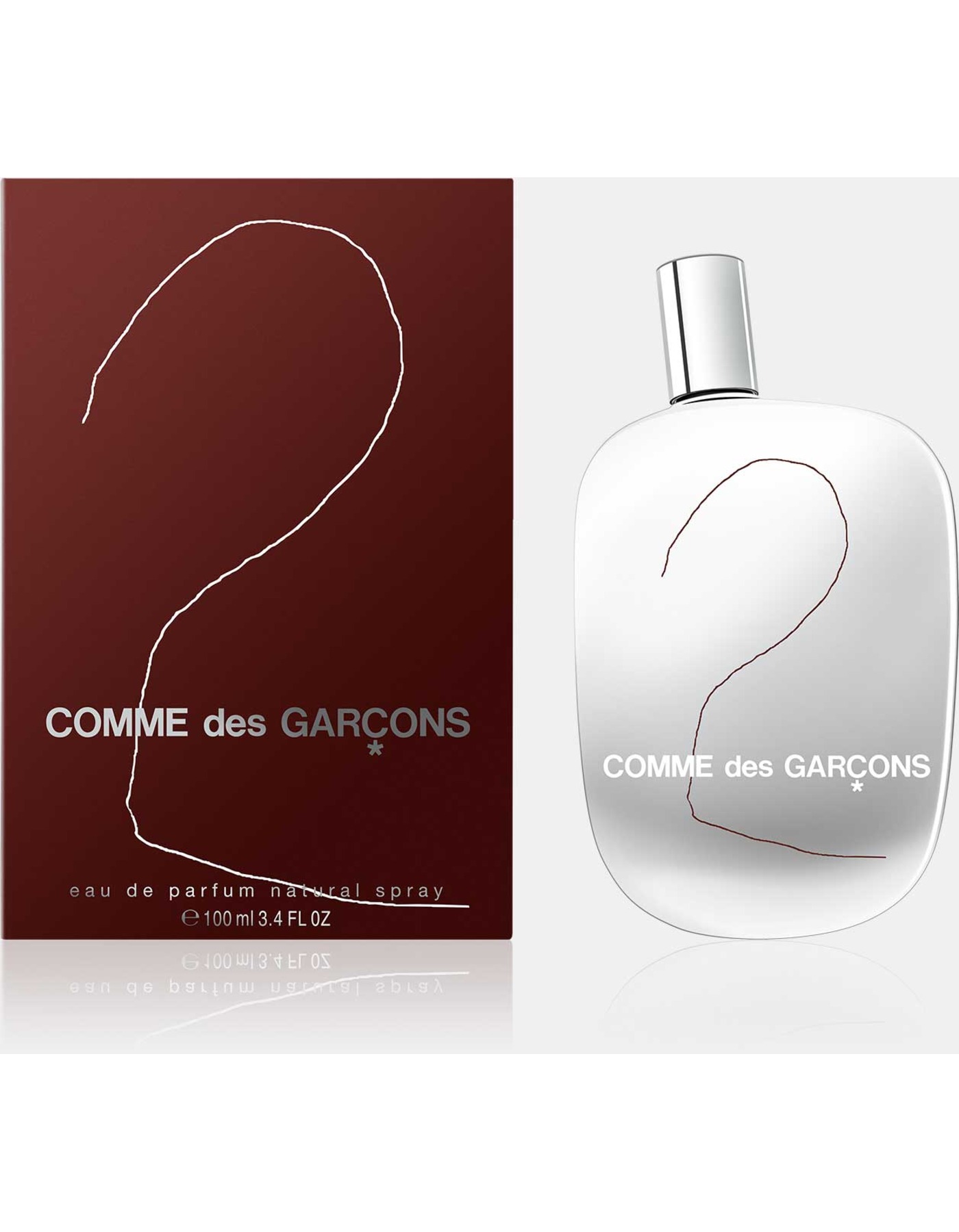 Comme des Garçons 2 carton and product packaging