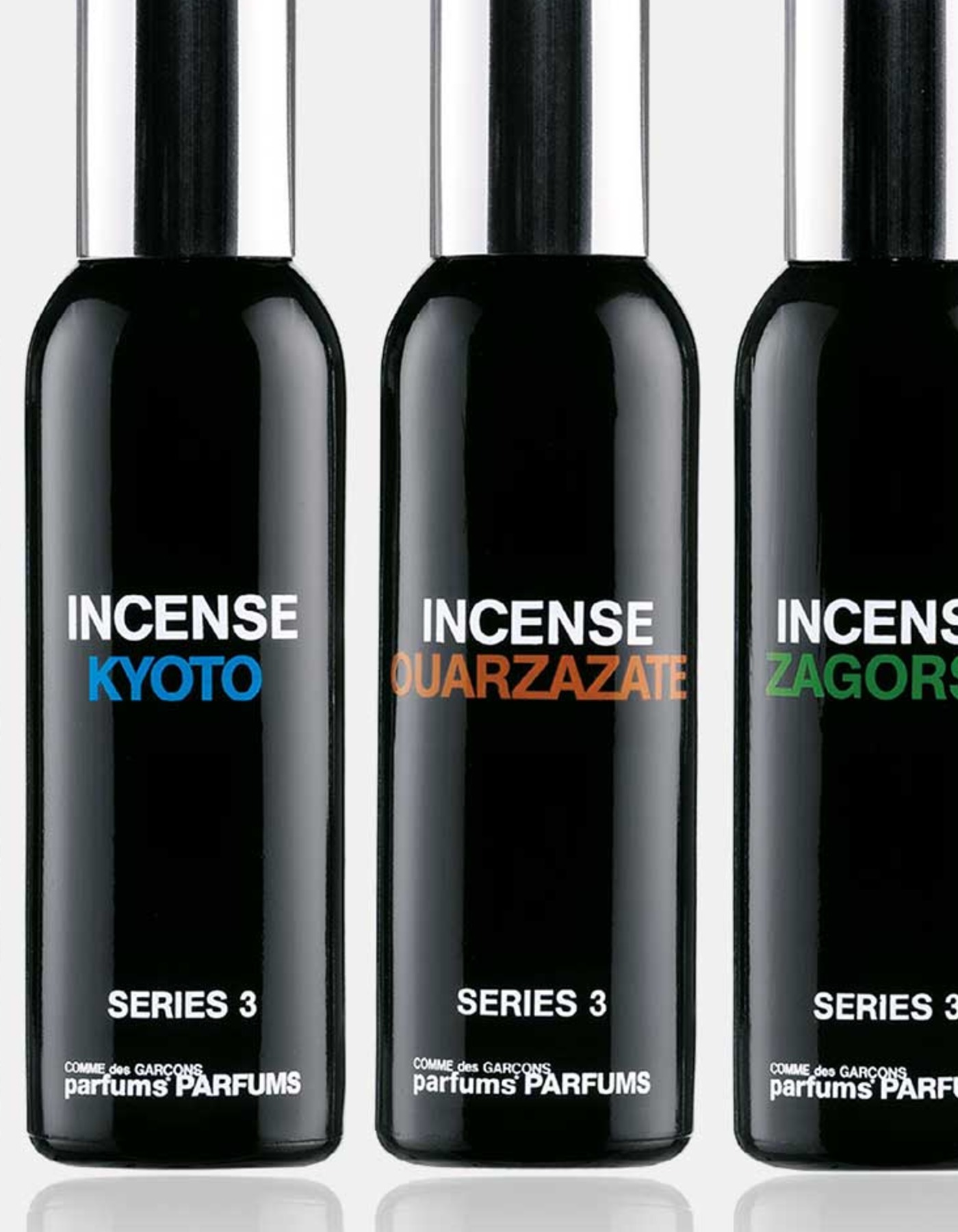 close crop of the outer packaging typography
