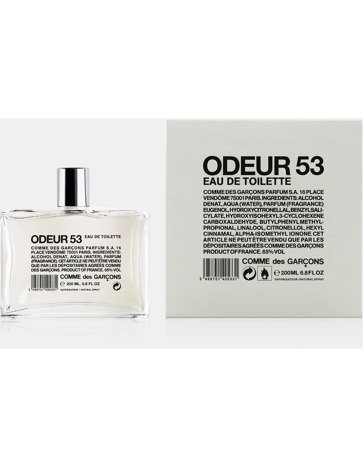 Odeur 53 carton and product packaging
