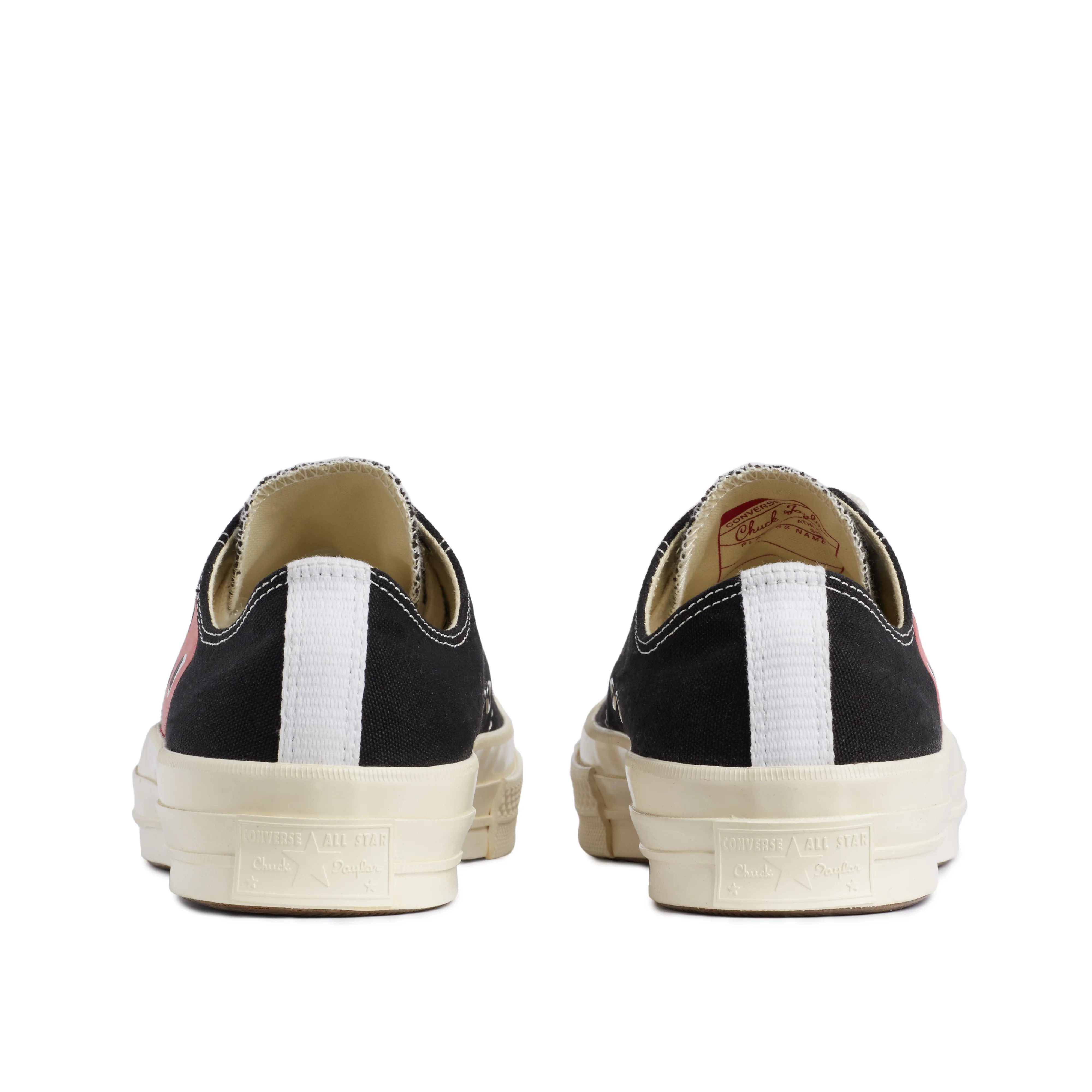 black low-top sole view